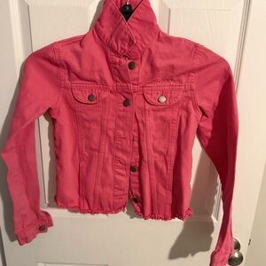 Roxy Girl Vibrant Pink Jean Jacket for Kids